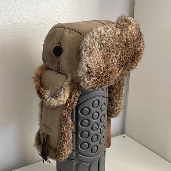 Mad bomber rabbit fur lined hat Size Small - Picture 2 of 11